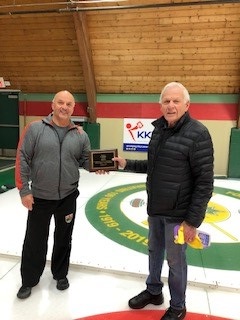 Al Sharpe receives his CFFCA 60th Anniversary award for more than 40 years of competitions